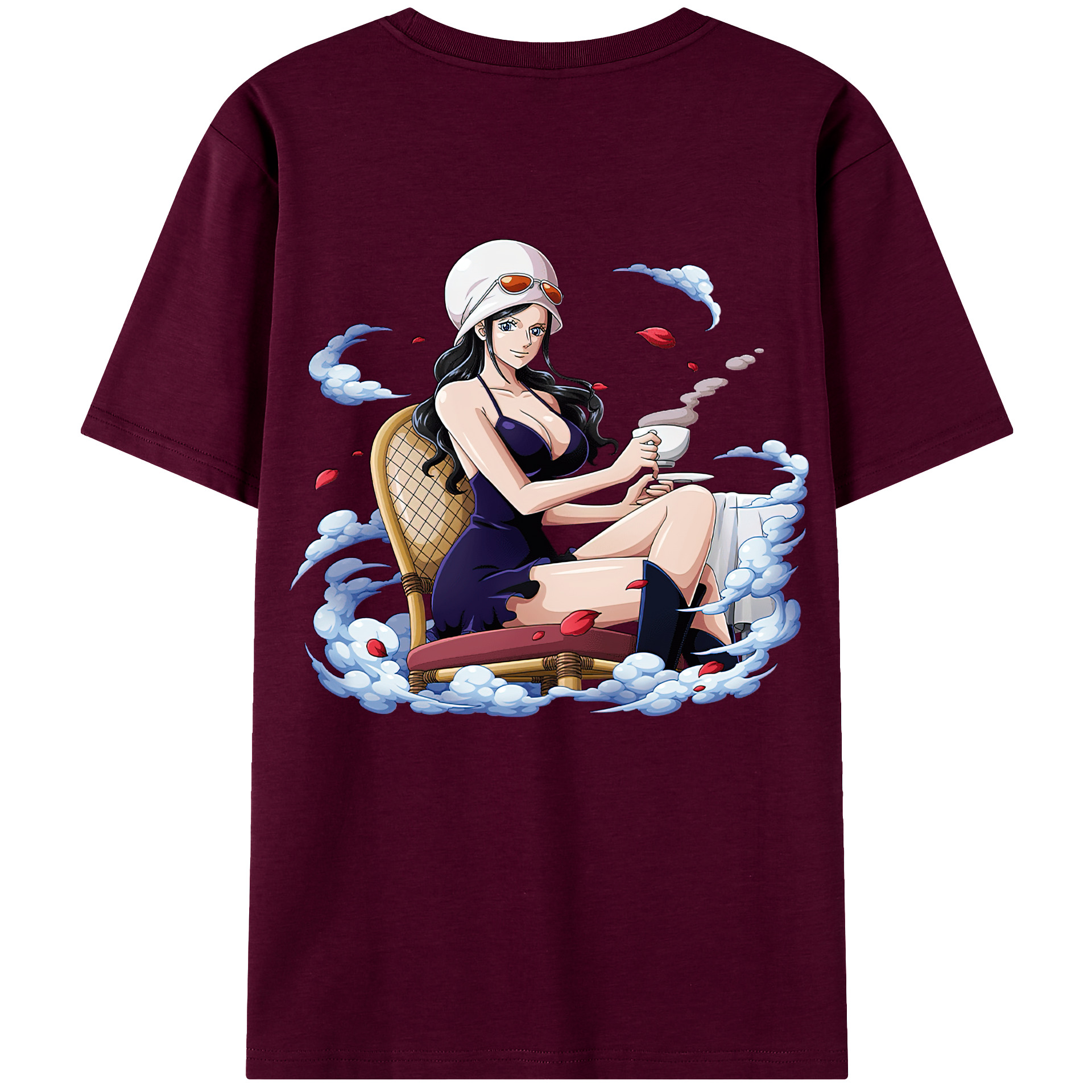 ワンピース ニコ・ロビン ONE PIECE Nico Robin レディース半袖Tシャツ(バックプリント)